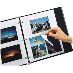 Photo Holders For Three-Ring Binders, 9" x 11", Box Of 50