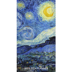 2025 Willow Creek Press 2-Year Monthly Checkbook/Calendar, 3-1/2" x 6-1/2, Van Gogh, January 2025 To December 2026, 47125