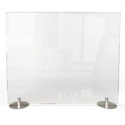 Ghent Desktop Protection Screen, 24"H x 24"W x 5"D, Clear