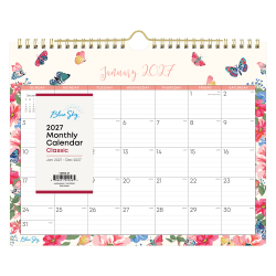2027 Blue Sky Fly By Monthly Wall Calendar, 11x8.75, 0%, Fly By, Jan-Dec, RY27