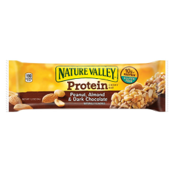 Nature Valley Chewy Protein Granola Bar, Peanut, Almond & Dark Chocolate, 1.42 Oz