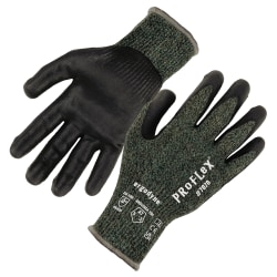 Ergodyne Proflex 7070 Nitrile-Coated Cut-Resistant Gloves, Green, Large