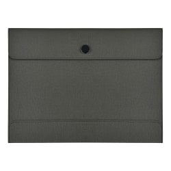 TUL™ Vegan Leather Document Envelope With Snap Closure, Letter Size, Green