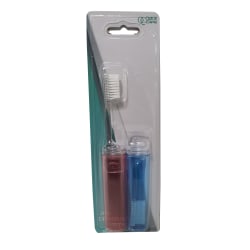 Colgate Travel Toothbrushes, Clear, Pack Of 2 Toothbrushes