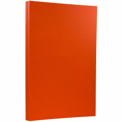 JAM Paper® Card Stock, Mandarin Orange, Legal (8.5" x 14"), 65 lb, Pack Of 50
