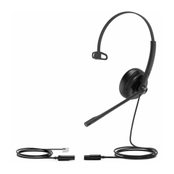 Yealink Mono Wired Headset With QD To RJ Port, Black, YEA-YHS34-MONO