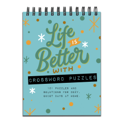 TF Publishing Crossword Puzzle Pad Books, Life Is Better, Set Of 2 Books