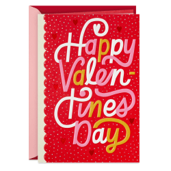 Hallmark Valentine's Day Card (Love, Laughter and Lots of Happiness)