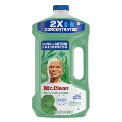 Mr. Clean 2X Concentrated Multi-Surface Cleaner With Febreze, Meadows & Rain Scent, 64 Oz