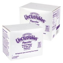 Smucker's Peanut Butter & Grape Wheat Uncrustables, 2.6 Oz, Total Qty 16