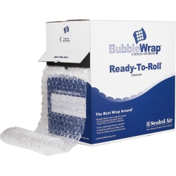 Sealed Air AirCap Cellular Cushioning Bubble Wrap, 12" x 100', Clear