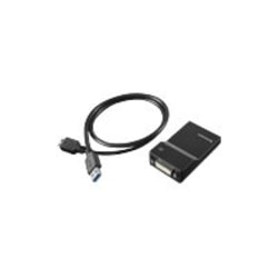 Lenovo USB 3.0 to DVI/VGA Monitor Adapter - External video adapter - USB 3.0 - DVI