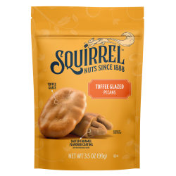 Squirrel Brands Toffee Glaze & Salted Caramel Pecans, 3.5 Oz, Total Qty 6