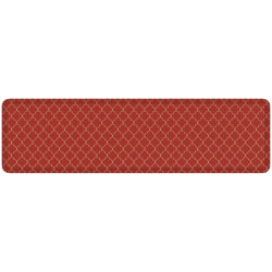 GelPro Designer Comfort Polyurethane Anti-Fatigue Mat For Hard Floors, 20" x 72", Trellis Red