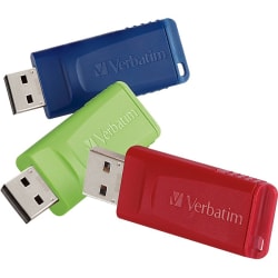 Verbatim Store 'n' Go USB Flash Drive, 8GB, Pack of 3