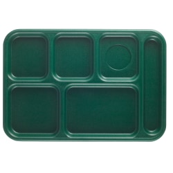 Cambro Co-Polymer® Compartment Trays, Sherwood Green, Pack Of 24 Trays