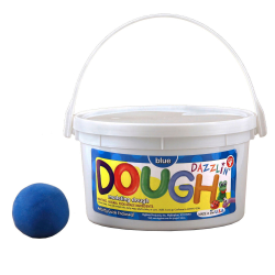 Hygloss Dazzlin' Dough, 3 Lb Tub, Blue, Pack Of 3 Tubs