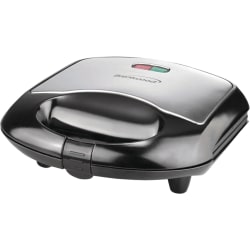 Brentwood Sandwich Maker, Black/Brushed Stainless Steel