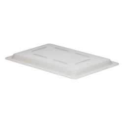 Cambro Poly Flat Cover For 12" x 18" Food Boxes, White, Pack Of 6 Covers