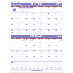 AT-A-GLANCE® 2027 Two Month Wall Calendar, Large, 22" x 29"
