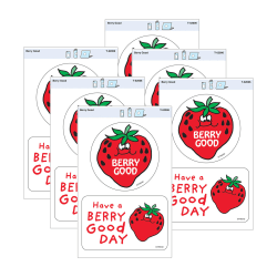 TREND Vinyl Stickers, Berry Good, 2 Per Pack, Set Of 6 Packs