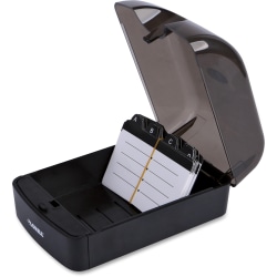 Lorell® Card File, 350 Cards, Black