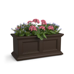Mayne Fairfield Window Box Planter, 2', Espresso