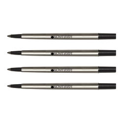 Monteverde® Rollerball Refills For Parker Rollerball Pens, Fine Point, 0.5 mm, Black, Pack Of 4 Refills
