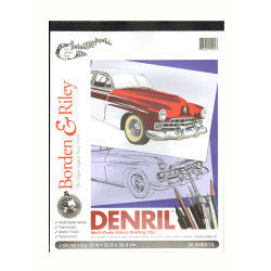 Borden & Riley Denril Vellum Pad, 9" x 12", Pad Of 25 Sheets, Translucent