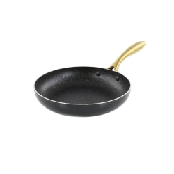 Gibson Home Ellsworth Aluminum Nonstick Frying Pan, 8", Black/Gold