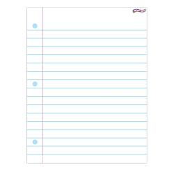 TREND Notebook Paper Wipe-Off® Chart, 17" x 22", Pack Of 6