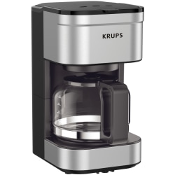 Krups FCM Simply Brew 5-Cup Drip Coffee Maker, Silver