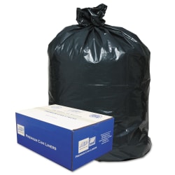 Classic Linear Low-Density Can Liners, 30 gal, 0.71 mil, 30" x 36", Black, 25 Bags/Roll, 10 Rolls/Carton