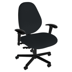 Sitmatic Extra Large Scale Ergonomic Fabric High-Back Manager Chair, Black