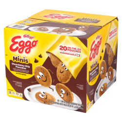Eggo Minis Frozen Chocolatey Chip Pancake Bites, 33.8 Oz, Pack Of 20 Bags