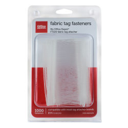 Office Depot® Brand Tag Fasteners, 2", White, Pack Of 1,000 Fasteners