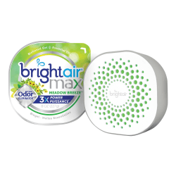 Bright Air Max Scented Gel Odor Eliminator - Gel - 8 oz - Meadow Breeze - 1 Each - Odor Neutralizer, Phthalate-free, Paraben-free, BHT Free, Bio-based, Formaldehyde-free, NPE-free
