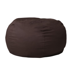 Flash Furniture Oversized Bean Bag Chair For Kids And Adults, Brown
