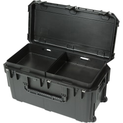 SKB Cases iSeries Protective Case Footlocker With Removable Trays, 29"H x 14"W x 15"D, Black