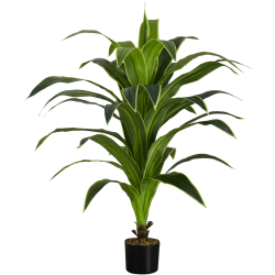 Monarch Specialties Leyla 47-1/4"H Artificial Plant With Pot, 47-1/4"H x 31-1/2"W x 31-1/2"D, Green