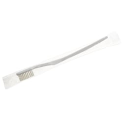 Medline Deluxe Adult Toothbrushes, White, Case Of 144