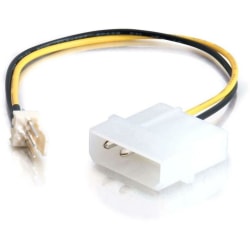C2G 6in 3-pin Fan to 4-pin Power Adapter Cable - 6"
