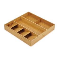 Joseph Joseph Bamboo Utensils Drawer, 2-1/2"H x 15-1/4"W x 15"D, Brown
