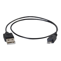 C2G 18 inch USB Charging Cable - USB A to USB Micro B - Phone Charging Cable - USB - 27053