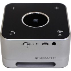 Spracht®Conference Mate™ Bluetooth Wireless and USB Combo Speaker, Black/Silver, SPTMCP3030