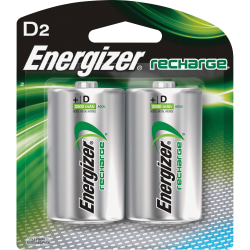 Energizer Recharge Universal Rechargeable D Battery 2-Packs - For Multipurpose - Battery Rechargeable - D - 2500 mAh - 24 / Carton
