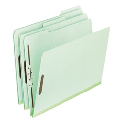 Pendaflex® Pressboard Expanding Folders, 8 1/2" x 11", Letter Size, Green, Box Of 25 Folders