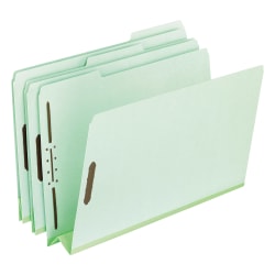 Pendaflex® Pressboard Expanding Folders, 3" Expansion, 8 1/2" x 11", Letter Size, Green, Box Of 25 Folders