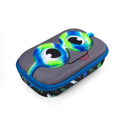 ZipIt Zipper School Box, 3"H x 6"W x 4"D, Sensory Blue/Green Eyes