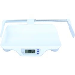 Brecknell MS-16 Digital Pediatric Scale With Height Gauge, 44-Lb Capacity